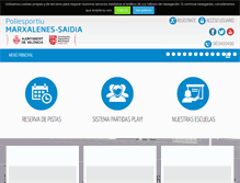 Tablet Screenshot of polideportivomarxalenes.com